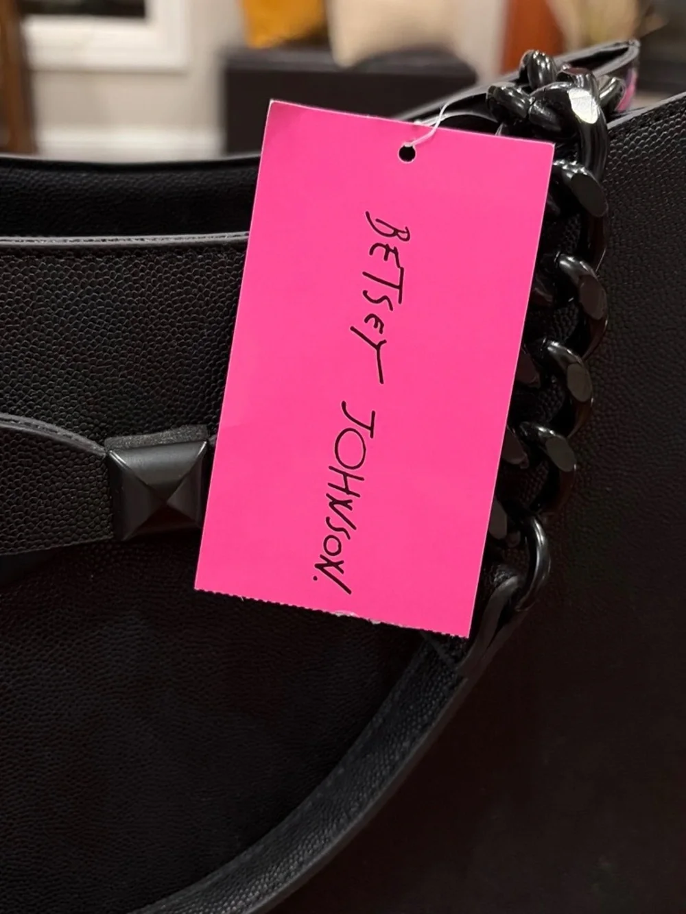 Limited Edition Betsey Johnson Satchel - Black - New With Tags